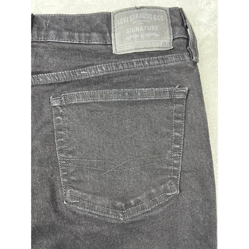 Levi 32x30 Distressed Black Jeans Custom Trap Hip Hop Punk Grunge Reworked Denim